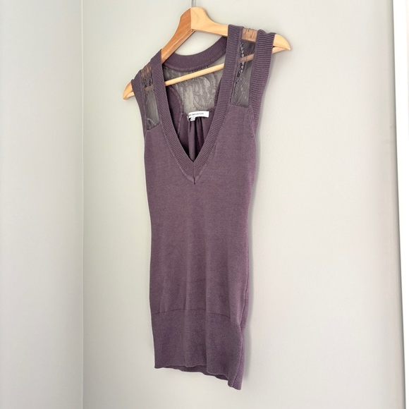 Urban Behavior Women's Size XS Knitted Vest Lace Quiet Luxury Business Chic Soft - Picture 3 of 12